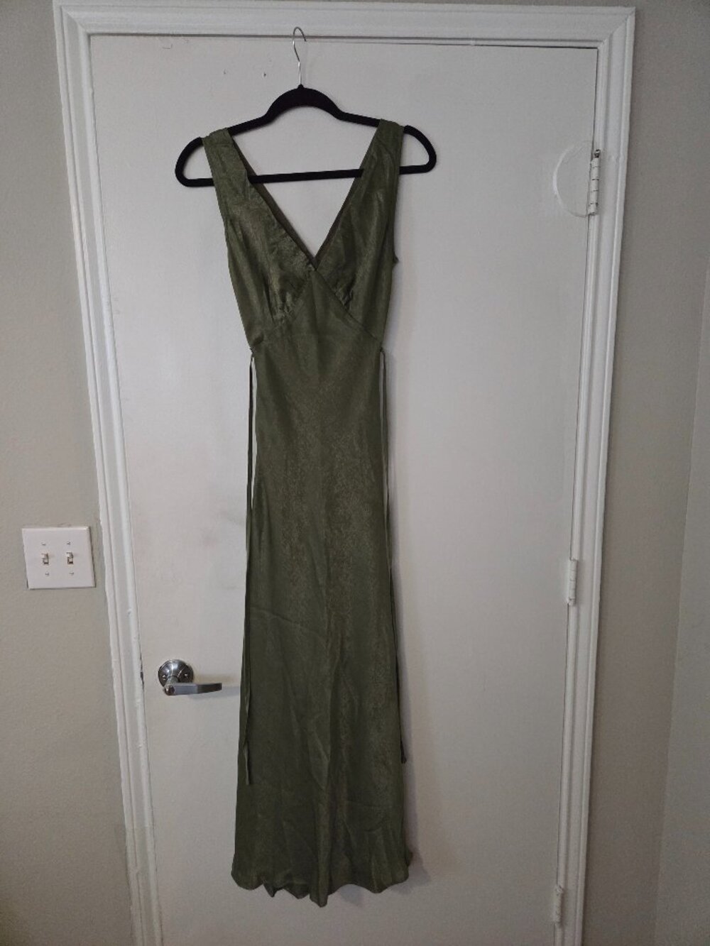 Peppermayo Olive Green Slip Maxi Dress